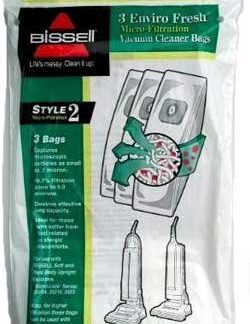 Onlinevacshop.com makes it quick and easy to place your Bissell vacuum cleaner parts order online and save both time and money.Bissell Style 2 Envirofresh Vacuum Bags 3 Pack 32013