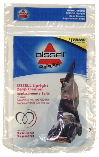 Onlinevacshop.com makes it quick and easy to place your Bissell vacuum cleaner parts order online and save both time and money.Bissell vacuum kit belt 1 geared 1 flat proheat 6960W