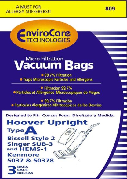 Onlinevacshop.com makes it quick and easy to place your Bissell vacuum cleaner parts order online and save both time and money.Bissell Style 2 Upright Vacuum Bags 3 Pack By Envirocare