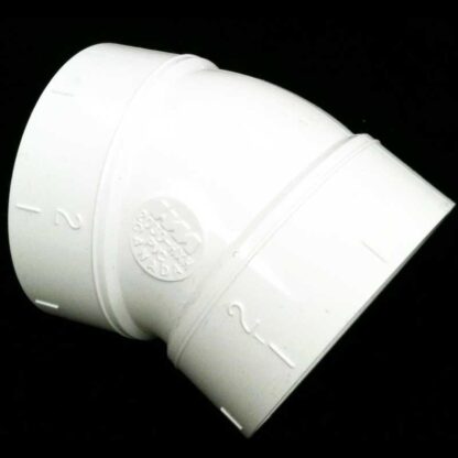 Central vacuum fitting elbow 30 degree