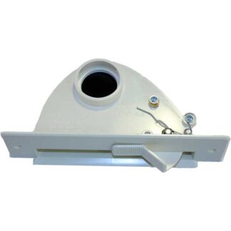 Central vacuum vacpan without trim plate almond
