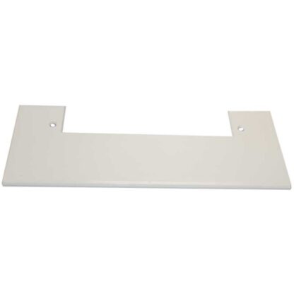 Central vacuum quicktrim face plate in white