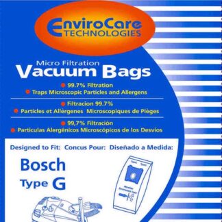 Bosch Type G Replacement Vacuum Bags 5 Pack