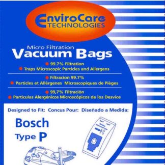 Bosch Type P Replacement Vacuum Bags 5 Pack