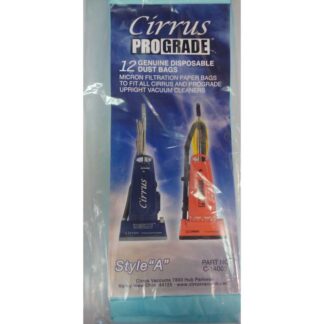 Cirrus Style A Upright Vacuum Bag 12 Pack 14005