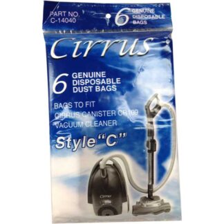 Cirrus CR109 Canister Vacuum Bag 6 Pack 14040