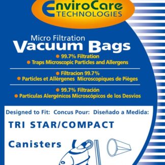 TriStar Canister Micro Filtration Vacuum Bags By EnviroCare