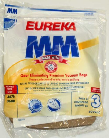 Eureka MM Filteraire Vacuum Bags 3 Pack 60296D-6