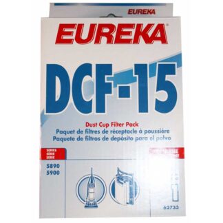 Eureka vacuum filter- dcf8 dcf15 dust cup foam & frame 62733-4