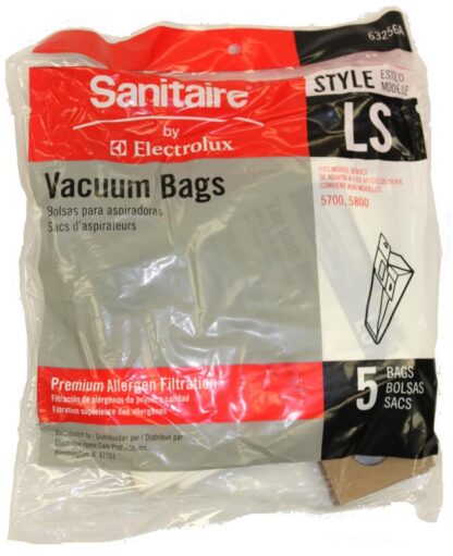 Eureka vacuum paper bag-style ls sanitaire 5pk 63256A-10