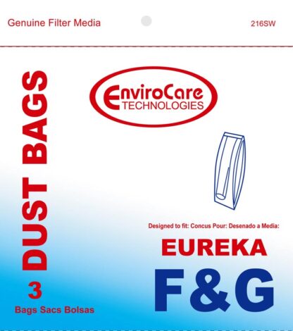 Eureka Style F&G Vacuum Bags 3 Pack By EnviroCare