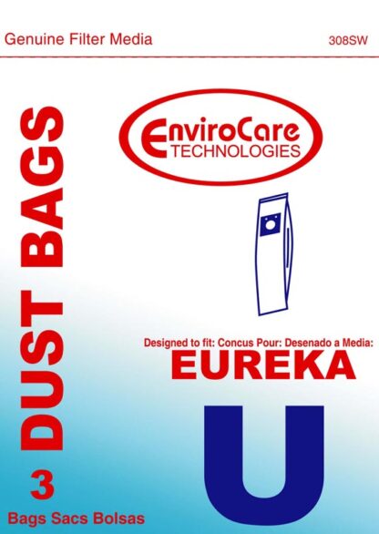 Eureka Style U Vacuum Bags By EnviroCare