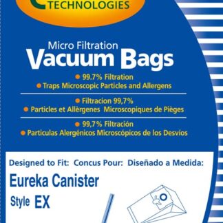 Eureka EX Vacuum Bags Micro Filtration By EnviroCare