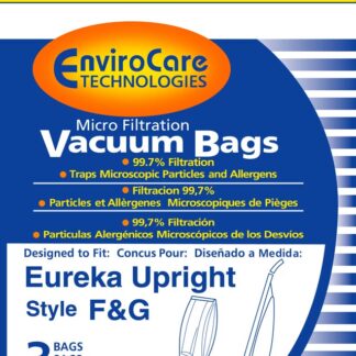 Eureka F&G Vacuum Bags Micro Filtration By EnviroCare