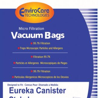 Eureka Canister Style L Upright Vacuum Cleaner Bags 3 Pack Micro Filtration By EnviroCare