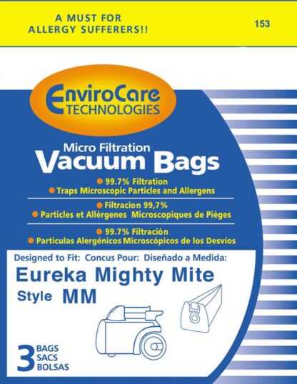 Eureka MM Vacuum Bags Micro Filtration By EnviroCare