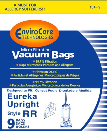 Eureka RR Vacuum Bags Micro Filtration 9 Pack By EnviroCare