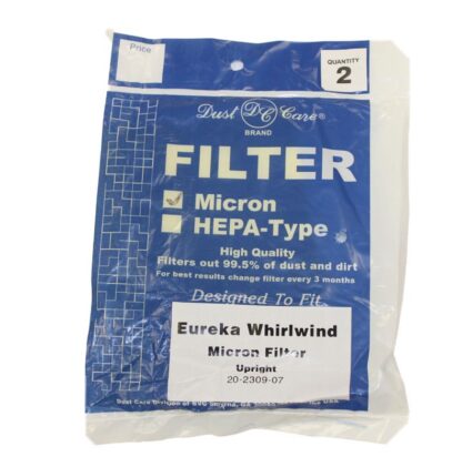 Eureka vacuum replacement filter whirlwind caset. 2pk