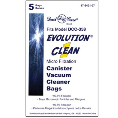 Evolution Canister Vacuum Bags 5 Pack DCC358-34