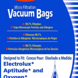 Electrolux Aptitude Oxygen Uprights Micro Filtration Vacuum Bags 5 Pack