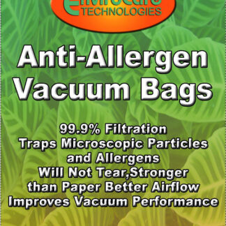 Electrolux Style S and Eureka OX Anti-Allergen 3 Pack Vacuum Bags By EnviroCare