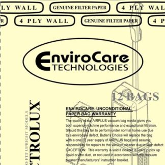 Electrolux Discovery Upright 4PLY Vacuum Cleaner Bags 12 Pack By EnviroCare