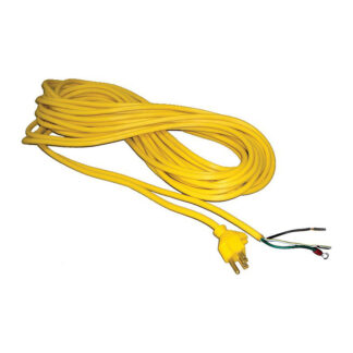 Cord-50ft Yellow 18/3 With Gripper Male Plug/Stripped