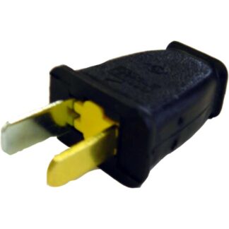 Plug-Male 2 Wire Black