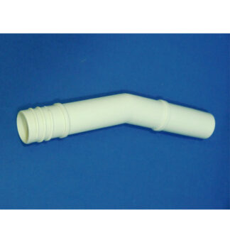 Wand End-Fitall Plastic Curved With Threads White