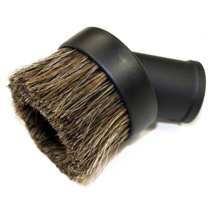 Dust Brush-Horse Hair Bristles Plastic Black