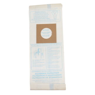 Hoover vacuum paper bag-allergan hepa type y and zsingle bag 43655109