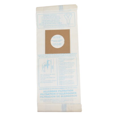 Hoover vacuum paper bag-allergan hepa type y and zsingle bag 43655109