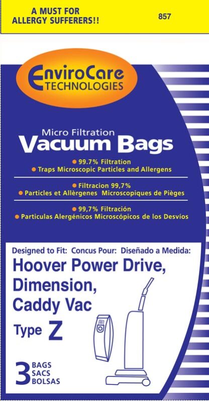 Hoover Z Micro Filtration Vacuum Bags By EnviroCare