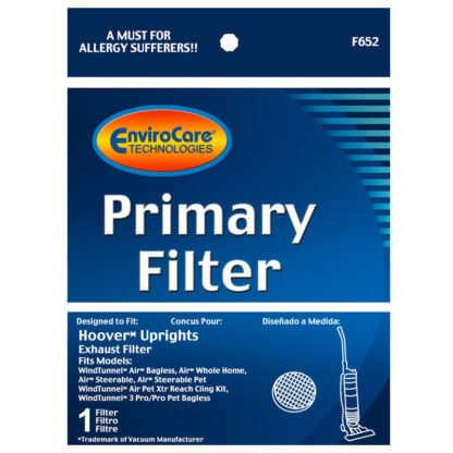 Hoover WindTunnel Air Primary Exhaust Filter By EnviroCare