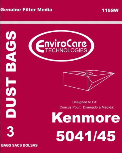 Kenmore Type H Vacuum Bags By EnviroCare 3pk