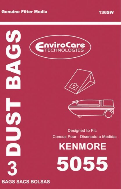 Kenmore 5055 Replacement Vacuum Bags 3pk