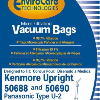 Kenmore Upright 50688 Micro Filtration Vacuum Bag 3 Pack Envirocare