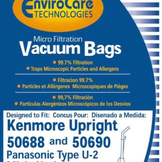 Kenmore Upright 50688 Micro Filtration Vacuum Bag 9 Pack Envirocare