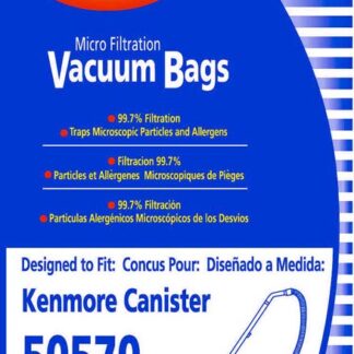 Kenmore Canister 50570 Micro Filtration Vacuum Bag 8 Pack Envirocare