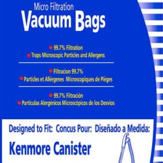 Kenmore Canister 51195 Magic Blue Micro Filtration Vacuum Bag 8 Pack Envirocare