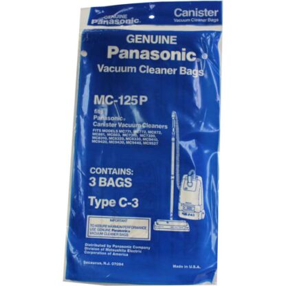 Panasonic C-3 Vacuum Bags 3 Pack P-MC125P