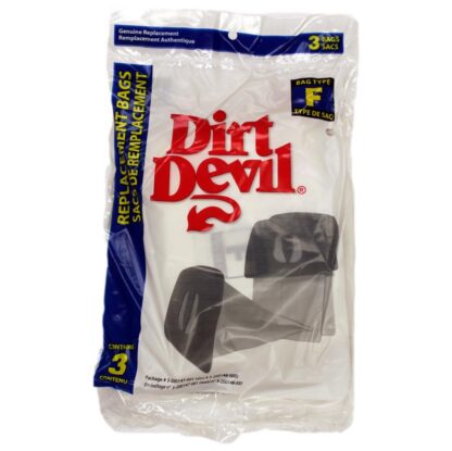 Dirt Devil Type F Vacuum Bags 3 Pack