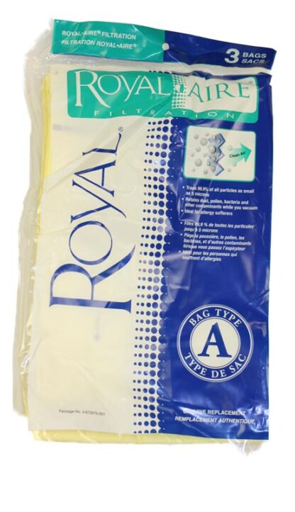 Royal Vacuum Paper Bag-Type A Upright Micro Fresh 3pk 3672075001