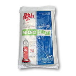 Dirt Devil Micro-Fresh Type C Vacuum Bags 3 Pack + 1 Filters 3747048001
