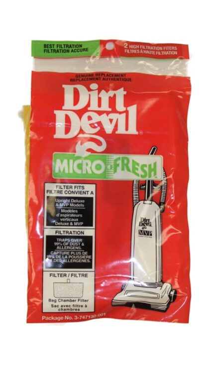 Royal Vacuum Filter-Micro Fresh Dirt Devil Upright 2pk 3747130001