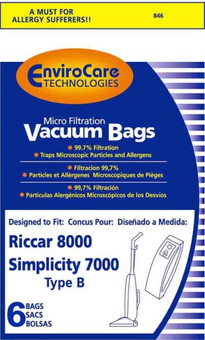 Simplicity B 7000 Micro Filtration Vacuum Bags by EnviroCare