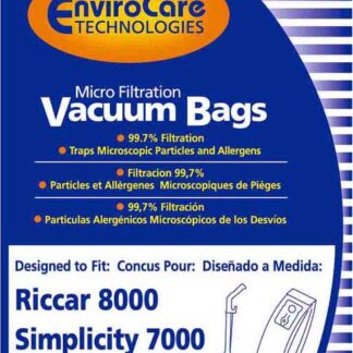 Riccar 8000 Micro Filtration Vacuum Bags 6 Pack by EnviroCare