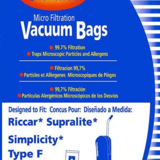 Riccar Supralite Micro Filtration Vacuum Bags 6 Pack by EnviroCare