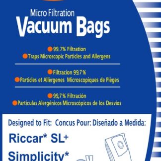 Riccar SL+ Micro Filtration Vacuum Bags 6 Pack by EnviroCare