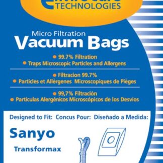 Sanyo Transformax Micro Filtration Vacuum Bags 10 Pack by EnviroCare